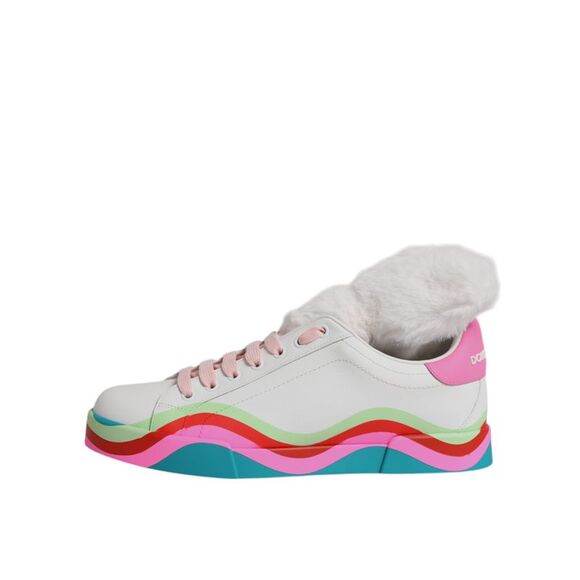 Dolce & Gabbana Multicolor Low Top Trainers Sneakers Women's Shoes - Picture 6 of 6